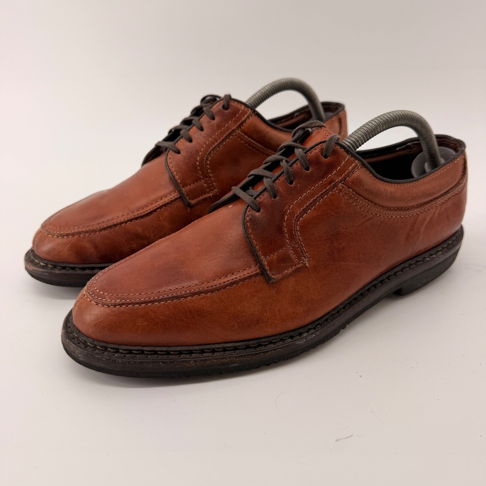 Allen Edmonds Wilbert Derby Mens 8 3E Brown Leather Split Toe Comfort Shoes 1951